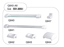 Bộ phụ kiện phòng tắm - 6 món - bằng sứ Caesar Q940-A6