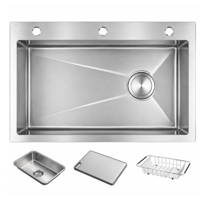Chậu rửa chén inox - 1 Hộc CAESAR - KSH01H075SX