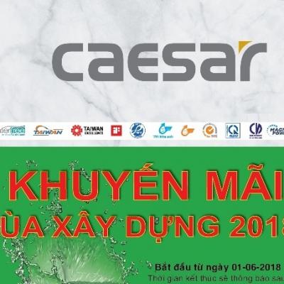 Caesar khuyến mãi mùa xây dựng 2018